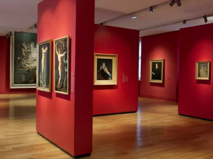 le musée ingres bourdelle à montauban, salle d'exposition de peintures